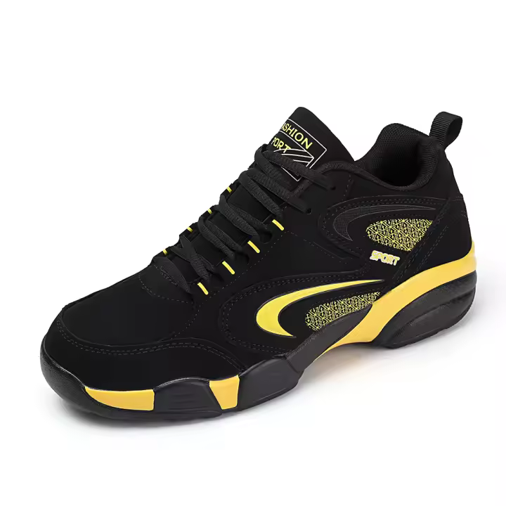 Zapatos De Deporte Para Hombre Talla Grande Color Bloque Trendy Antideslizantes Con Cordones Duros Y Duraderos Para Actividades Al Aire Libre - 1