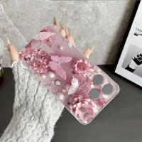 Funda De Teléfono Elegante Con Danza De Mariposa Y Flor Para iPhone 17/16/15/14/13/12/11 pro Max/ XS/ XR/XSMAX/7/8/6/6S plus Compatible Con Varias Modelos - details 0