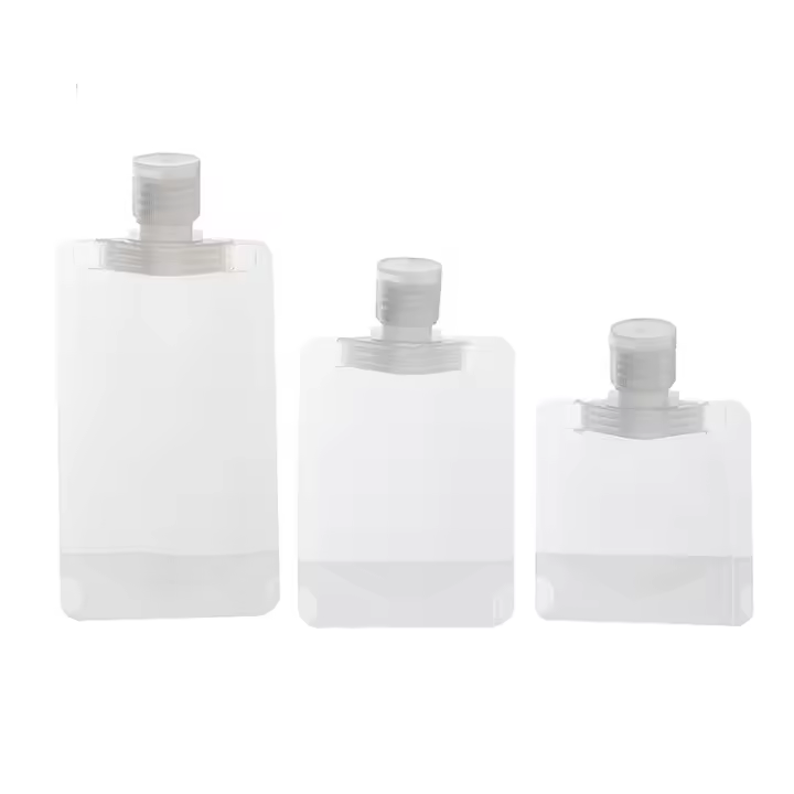 5pcs Botellas De Cosméticos Desechables Portátiles Para Viaje Loción Lavado De Cuerpo Shampoo Y Limpieza Facial Sellaje a Prueba De Fugas - 1