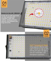 Flood Light LED 150W Lámpara De Calle Exterior IP65 Impermeable Iluminación De Calle AC 220V-240V Spot Exterior Moderno En Aluminio - details 4