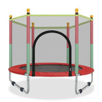 Trampolín Portátil Para Niños De 140 cm/160 cm,Cama Elástica - Trampolín 6 FT/8 FT Ideal Para Regalo De Navidad, Espuma Anticolisión Para Saltar Y Actividades De Trampolín Interior En Trampolín Interior Para 4-15 Años - details 15