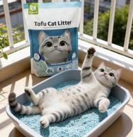 Arena para Gatos de Tofu Aroma Talco, 6L Cada Uno, Fuerte Absorbencia, Fácil Compacidad, Desagotable, Sin Polvo, Múltiples Aromas Disponibles, Suministros para Mascotas . - details 2