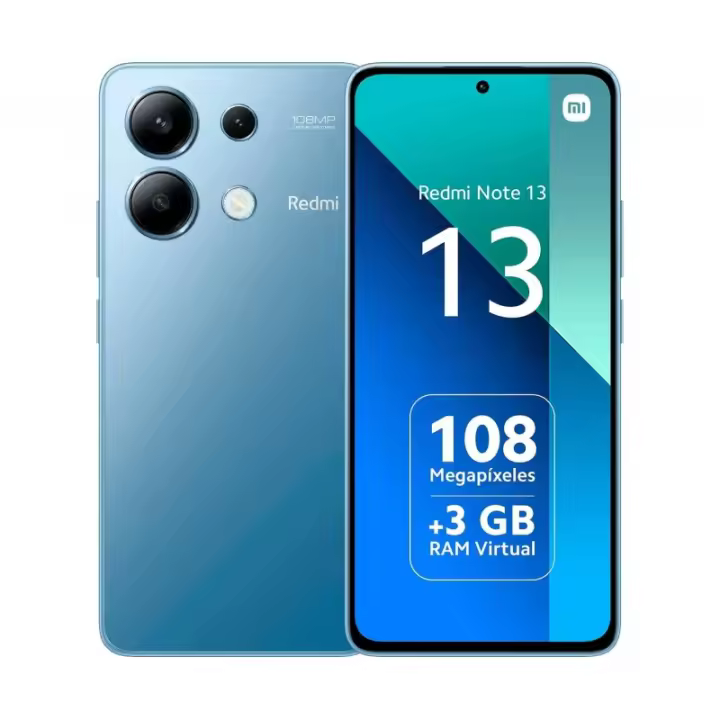 Xiaomi Redmi Note 13 4G 128GB - Pantalla AMOLED 6.67'' - 108MP + 2MP Cámara - Android 13 - 1