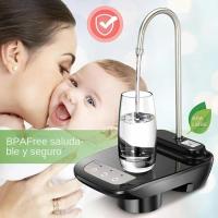 Bomba Eléctrica Para Botella De Agua Automática Con Soporte Recargable Dispensador De Agua Con Tanque De 1 Galón Diseño De Escritorio Material ABS Y Acero Inoxidable - details 3