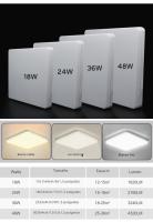 Lámpara De Techo LED Cuadrada Para Iluminación De Dormitorio Y Sala De Estar En Blanco Cálido Neutro Frío 48W 36W 24W 18W Luz LED Autónoma Control Remoto - details 12