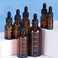 Botella De Agua De Aromaterapia Recargable De Vidrio Ambar Con Escala Y Droso 5ml-100ml Para Repostería Y Viajes - details 5