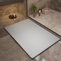 Alfombra De Baño Absorbente De Color Sólido Y Diatomea Antideslizante Para Entrada De Hogar Y Toilette Material De Goma - details 5
