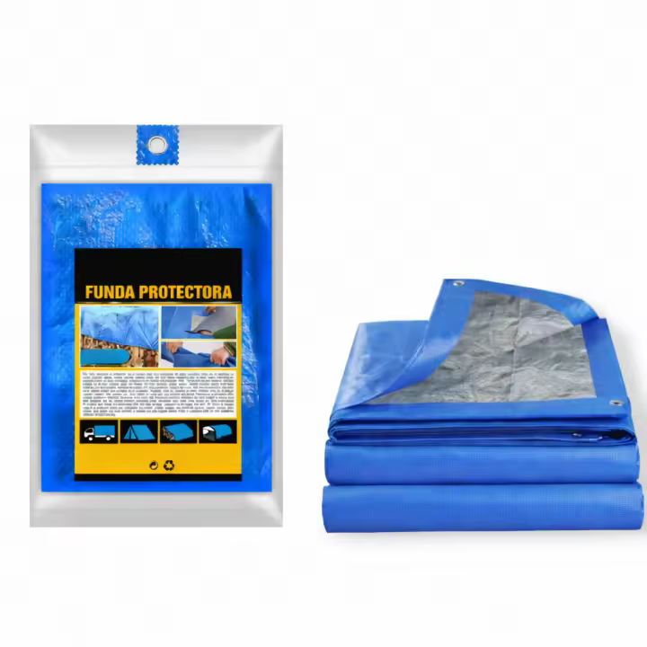 Lona Impermeable Protectora con Ojales Metálicos, Lona Resistente para Exterior, Protección contra Lluvia y Sol para Camping, Vehículos o Cobertura de Objetos - 1