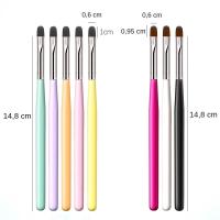 Pincel De Arte Para Uñas Con Patrón Fototerapia Acrílica UV Gel Extensión Constructor De Capa Pincel De Manicura DIY Accesorios De Herramientas De Cuidado De Uñas - details 4