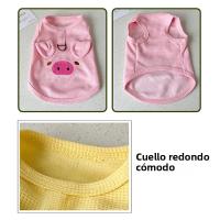 Chaleco Para Mascotas De Punto De Tela Suave Y Cómodo Transpirable Con Hebilla De Adhesión Para Perros Y Gatos Adecuado Para Primavera/Verano - details 11