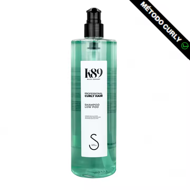 K89 CHAMPU LOW POO, APTO METODO CURLY 500ml. Champú sin sulfatos, sin siliconas, con tensioactivos (evita que se reseque y respeta el cabello). Cabellos rizados, Lavado diario - 1