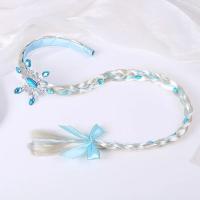 Diadema De Princesa Con Mechas De Peluca Frozen Para Niñas En Colores Azul Y Rosa Con Motivos De Hielo De Elsa Accesorio De Cabello Para Bebés Y Niñas - details 5