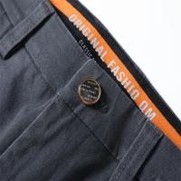 Pantalones Casuales Para Hombre 98% Algodón Gris Caqui Trabajo Pantalones De Oficina Talla Grande Moda Coreana Y2k Ropa De Marca Jogger Cargo - details 1