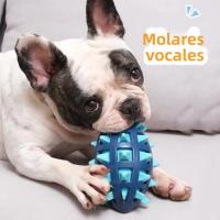 Juguete De Masticar Para Perros Grande Y Mediano Bola De Rugby De Goma Suave Resistente a Mordeduras Y Adecuado Para Juego De Sonidos - details 9