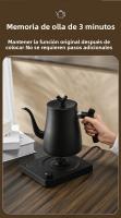 Hervidor Eléctrico Inteligente 1000ML Con Control De Temperatura Protección De Apagado Automático Y Boil-Dry En Acero Inoxidable Para Café Por Encima - details 4