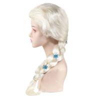 Pelucas De Cosplay Anna Princesa Tejida Longa Marrón Rizado Resistente Al Calor Peluca Sintética Para Anime Elsa Disfraz Fiesta De Halloween Para Niñas - details 1
