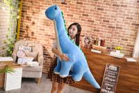 Juguete De Peluche Dinosaurio Tanystropheus 50/80cm Para Niñas Y Niños Regalo De Navidad Y Cumpleaños Color Azul/Morado/Rosa - details 2