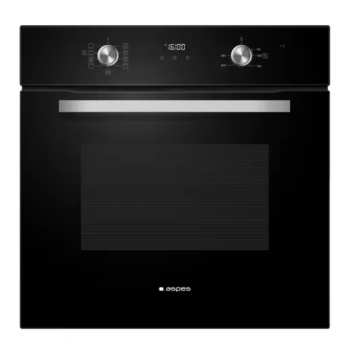 HORNO MULTIFUNCIÓN CON VAPOR HIDROLÍTICO / VAPOR ASPES AHM8700DCN 59,5CM CRISTAL NEGRO 70L | CLASE A - 1
