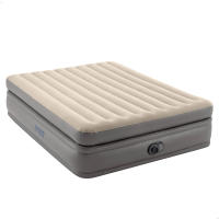 INTEX - Cama de aire Dura-Beam Prime Comfort Elevated, 152x203 cm, Fiber-Tech, plegado compacto, bolsa de almacenaje, peso máximo 272 kg, material flocado aterciopelado, 51 cm altura - details 0