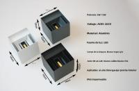 Lámpara De Pared Exterior Impermeable Moderna En Aluminio Negro Blanco Gris Iluminación De Porche Courtyard Fijación En La Pared - details 1