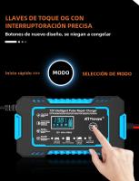 Cargador De Batería Para Coche EAFC Inteligente Rápido 12V 6A Con Pantalla LCD Reparación De Pulso Mantenimiento Automático Para Baterías De Agua Y Ácido Lead-Acid - details 1
