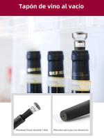 Abrepuertas Eléctrico Para Vino Y Cerveza Recargable Con Batería Y USB Aparato De Sacacorchos De Acero Inoxidable Accesorio De Cocina - details 13