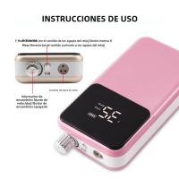 Máquina De Uñas Eléctrica Profesional Recargable 35000RPM Accesorios De Uñas Pulidora De Gel De Uñas Bajo Ruido Con Caja De Almacenamiento - details 8