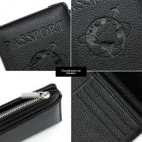 Cartera De Pasaporte Antirrobo RFID Bolsa De Viaje Multifuncional Clip De Pasaporte Monedero De Viaje Material PU - details 1