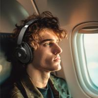 Auriculares Bluetooth inalámbricos Tronsmart SOUNFII Q20 diadema, cancelación activa ruido, hasta 60 horas reproducción, sonido de bajos, llamada clara como el cristal, controladores modo de audio dual, conexión con smartphone/laptop/PC, para casa, música - details 8