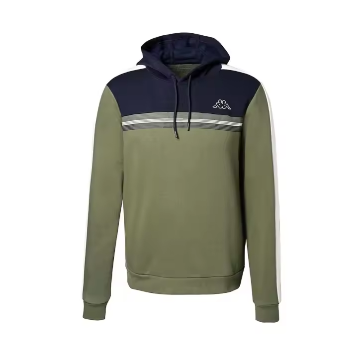 Sudadera Kappa Imagin Active Oliva Marino Hoodie 371238W-A02 - 1