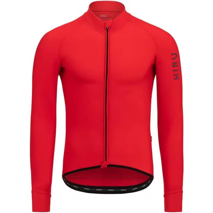 Chiruca - Jersey Maillot Térmico Hiru para Bicicleta, tejido Native Blizzard SITIP con interior rizado y detalles reflectantes, ideal para temperaturas de 12°C a 18°C, corte clásico - 1
