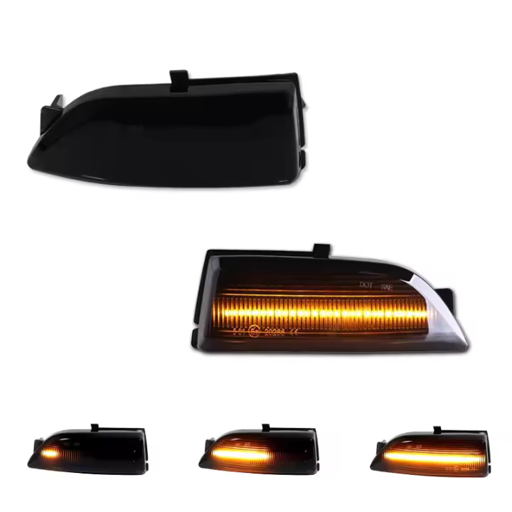 2pcs Luz Indicadora De Señal Dinámica LED Para Espejo Lateral Ford Everest 2015-2019 Ranger T6 Raptor Wildtrak 12v T10 Negro ABS/LED - 1