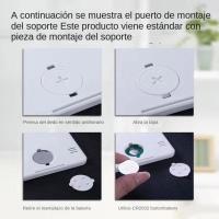 Termómetro Y Higrómetro Digital Ultrafino Para El Hogar Con Pantalla LCD Reloj De Pared Simple Y Smart No Requiere Certificación CE - details 1