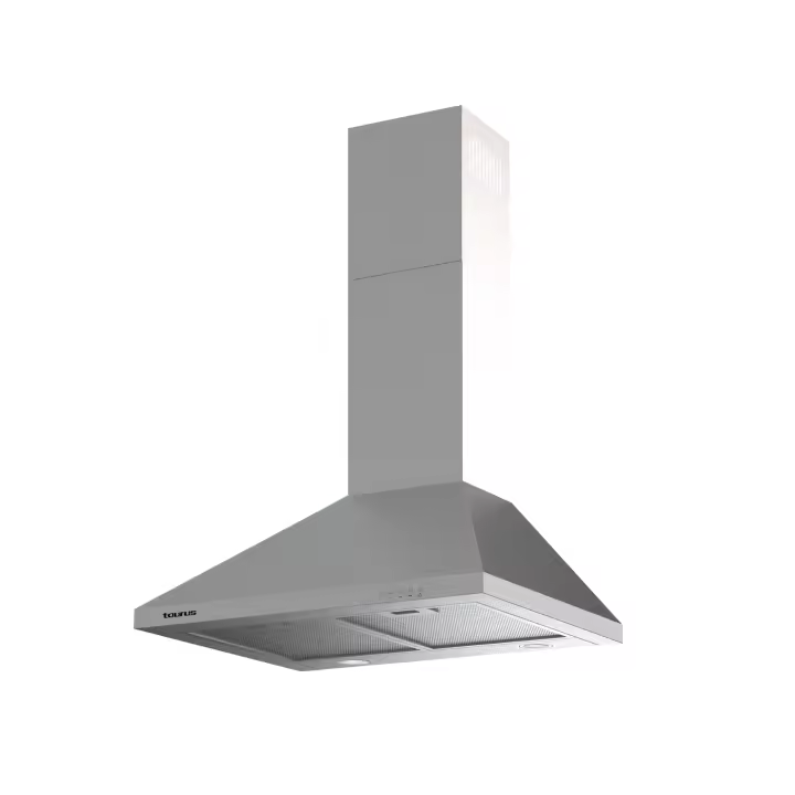 Taurus - Campana extractora PR60IXAL. Color Gris. Material producto Acero inoxidable. Potencia 200 W. Longitud del cable 130 cm - 1