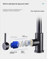 Grifo De Cocina De Acero Inoxidable 304 Con Mangue Pull out 360 Grados Tope Único Roce De Cera Grifo De Piscina Con Cabezal De Rociador - details 5