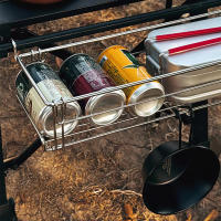 Cesta De Almacenamiento Portátil Plegable Para Mesa De Escritorio Y Camping Organizador De Escritorio De Aluminio - details 4