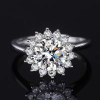 Anillo De Moissanita 2ct En Plata De Ley 925 Para Mujer Joyería De Boda Y Compromiso Calidad Superior Moda Fiesta - details 0