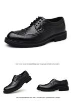 Zapatos De Vestir Para Hombre Cómodos Y Transpirables Antideslizantes Clásicos Para Bodas Y Oficina Material De Cuero Formal Elegante - details 17
