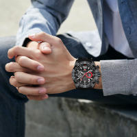Reloj De Deporte Para Hombre MINI FOCUS Con Grande Dial Luminoso Multifuncional Resistente Al Agua Cuarzo Silicona Correa 220mm - details 2
