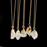 Collar De Gota De Amatista Irregular Para Mujer Collar De Cristal Sanador De Chakra Piedra De Citrine Regalo De Cumpleaños - details 4