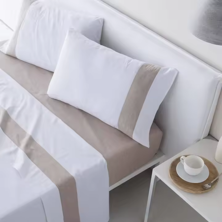 FUNDECO Juego de Sábana 100% Algodón ESSENCE de 144 Hilos - 1