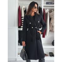 Nueva Chaqueta De Lana Casual Para Mujeres De Color Sólido Doble Botón De Tamaño S-XXL Con Correa Estilizada Para El Otoño/invierno - details 3
