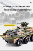 Modelo De Transporte De Personal Blindado a Escala 1:32 Juguete De Colección Para Niños Con Luz Y Música Función De Retroceso Material De Aleación Militar Verde Camuflado - details 1
