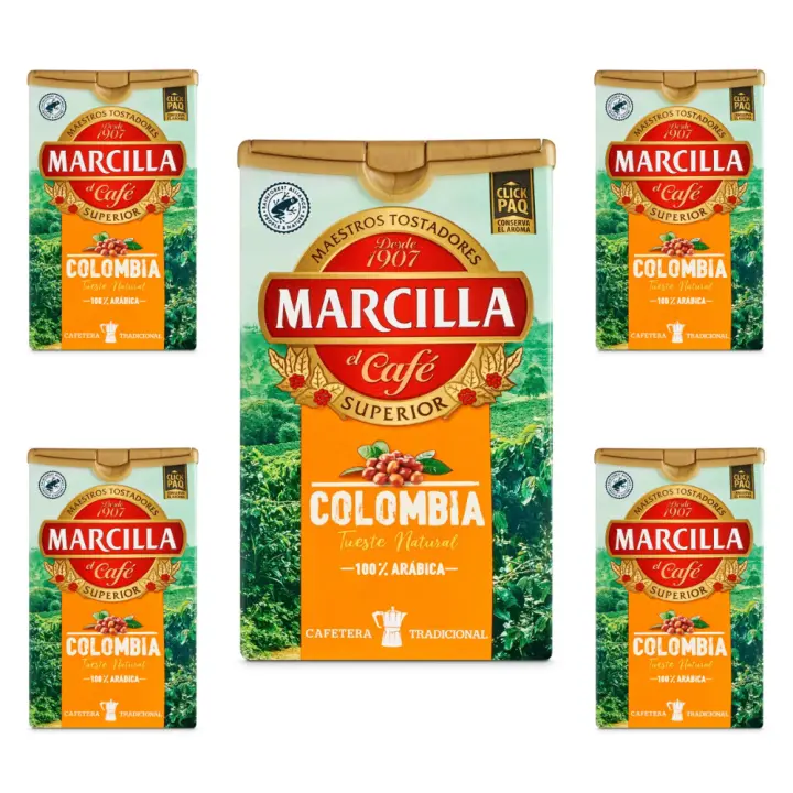 Pack de 5 Marcilla molido Colombia , 200 gramos - 1
