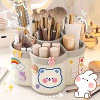 Soporte Giratorio De 360 ° Para Lápices Y Maquillaje Organizador De Escritorio Multifuncional Para Estudiantes Y Oficina - details 3