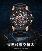 Reloj De Pulsera De Cuarzo Para Hombre MINI FOCUS Gran Dial Resistente Al Agua Con Función De Calendario Y Luz Trasera Acero Inoxidable Estilo Casual - details 9