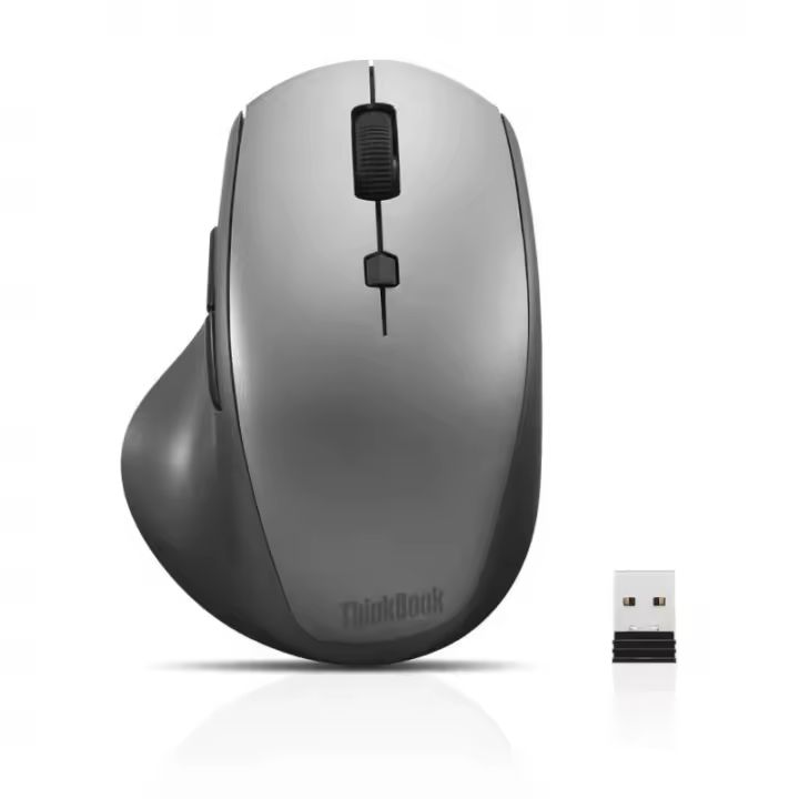 Lenovo ThinkBook Ratón Óptico Inalámbrico 2400DPI Gris - 1