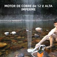 Showers Eléctricas Portátiles Para Exteriores Con Bomba Y Cabeza De Chorro Recargable USB Impermeable Para Camping Viajes Riego De Mascotas - details 1