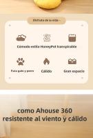 Casa De Gato Four Seasons Plush Mat Almohadilla De Gato Pequeño Forma De Jarra De Miel Cesta De Mascotas Accesorios Para Mascotas - details 1