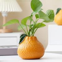 Vaso De Flor Cerámico Creativo En Forma De Fruta Decoración De Escritorio Para Oficina Y Jardín Hidroponía Ornamento De Mesa - details 3